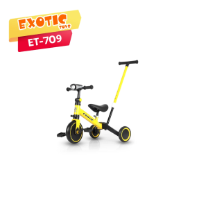 Sepeda Balance ET709 4in1 Lengkap Musik Lampu n Dorongan Mainan Anak