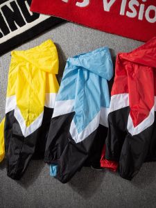 Summer Thin Sun Protection Clothing: Men's Trendy Splicing Coat & Breathable Outdoor Ice Silk Sun-Protective Hooded Quick-Drying Jacket