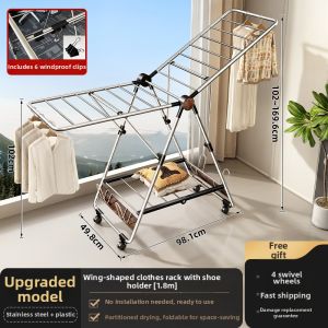 TIANDIYU | Foldable Balcony Drying Rack