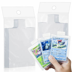 200pcs Raised Type Card Sleeves Transparent Protectors Fit For Pokemon YuGiOh Game Cards Trading Case Folder Photo Pouch Holder