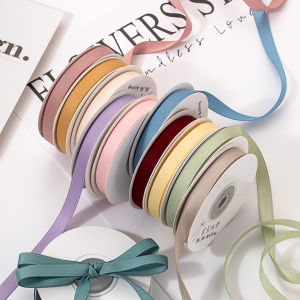 ริบบิ้นผ้าซาตินคอตตอนป้องกันการเปิดเผยสองหน้าแบบเงาอ่อน ริบบิ้นผ้าไหมปมผีเสื้อสำหรับงานแต่งงานและของขวัญ DIY อุปกรณ์เย็บปะติด