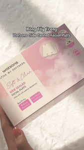 Bông Tẩy Trang Watsons Side Sealed Facial Puffs 100s