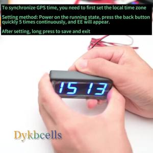 GPS/Beidou satellite timing Car clock Automatic Synchronization Time Display LED Electronic Digital clock 12/24 Hours USB 5V 12V