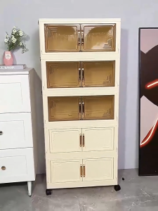 KUKI Cabinet Folding Storage Bedroom Drawer Cabinet Organizer Foldable Storage Box For Clothes Toys