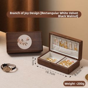 FANHAN | Real Wood Jewelry Box Chinese Style Double Layer