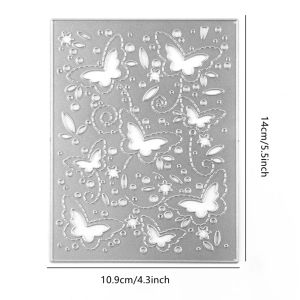 Rectangle Butterfly Plates Background Cutting Dies Snowflake/Easter Egg Layer Set Die Cut For DIY Scrapbooking Card Craft Making