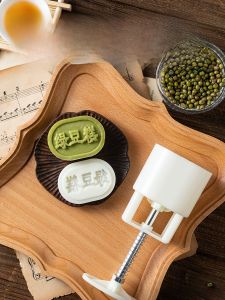Food Grade Hand Pressed Green Bean Cake Mooncake Ice Skin Taro Pastry Kitchen Baking Mold Chinese Style ABS Material
