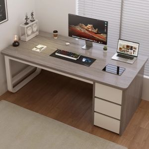 Computer Desk Desktop Home Desk Bedroom Student Writing Desk Table with Drawer Simple Workbench Office Table