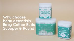 [Bundle of 2] bean Scooper & Round Cotton Buds 2 x 400 tips