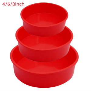 3packs  packs Silicone Cake Pans 4/6/8/10inch Nonstick Silicone Round Cake Molds for baking silicone bakeware sets for Cheese