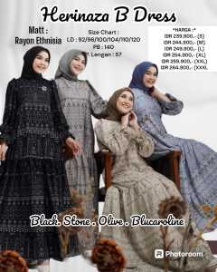 TERBARU/HERINAZA DRESS B/NADHEERA LUXURY/DRESS MAXI/GAMIS MOTIF/HARINAZA/HARIINAZA/HARINAYA