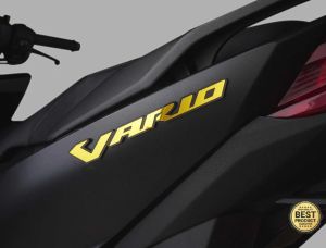 Satu set emblem 3D VARIO plus WINGS crome