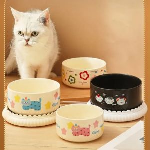 Cartoon Heated Pet Water Dispenser Ceramics Intelligent Heated Dog Water Bowl Constant Temperatur Quiet Cat Water Fountain