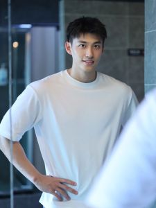 Pure Cotton Mens T-Shirt White Loose Fit Half Sleeve Summer Fashion Casual Wear Anti-Wrinkle Treatment Standard Fit round Neck