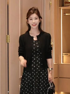 Donna Style ผู้หญิง ฤดูร้อน Vintage Short Knitted Open คาร์ดิเกน หลากหลาย เสื้อแจ๊กเก็ตเครื่องปรับอากาศ เรียบง่าย เทรนด์แฟชั่น