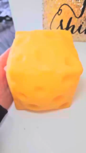 Yowxii Cheese Cube Squishy Toy Soft Squeeze Stress Relief Fidget Toy Cute Yellow Cheese Sensory Toy for Kids and Adults 5cm 6cm 7cm