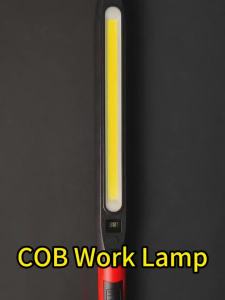 LED Magnetic Work Light Rechargeable Underhood Work Lamp With Hooks & Rotating Magnetic Base For Car Repairing Emergency