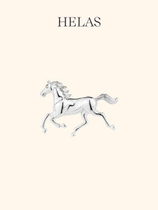 Helas | Annies Lucky Horse Design Cultivated Diamond S925 Silver Brooch
