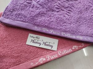 Khăn Tắm Cotton Cloud Xuất Hàn 40x80 dệt hoa cao cấp Khăn 100% cotton mềm mại thấm hút tốt.