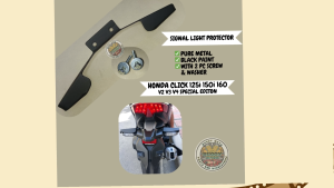 Signal light protector for Honda Click 125i 150i 160 V2 V3 V4 special edition with 2 pc screw and washer metal coated.