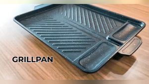 KlikAja88 Panggangan persegi Square Korean Grill Pan Alat Pemanggang Yakiniku Sate Steak