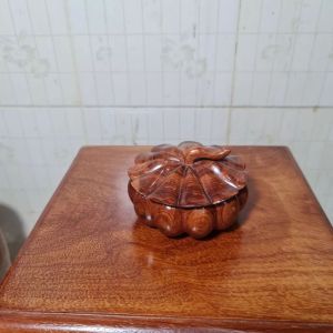 Hũ đựng hạt dưa  hộp đựng hat dưa  hộp đựng hạt điều gỗ gõ đỏ Gia Lai đồ trang trí Tết