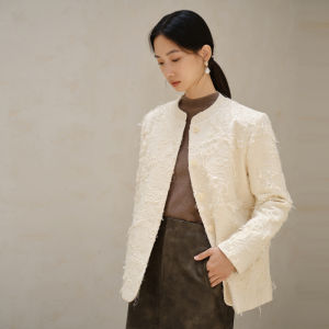 Yigue | Chinese Style Texture Design Womens Suit Jacket