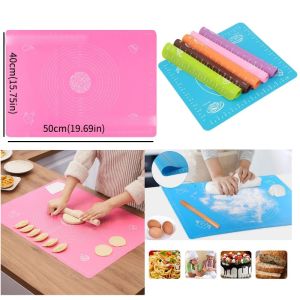 Silicone Tatakan Adonan Kue Alas Adonan Kue Besar 50X40CM Silmat Jumbo Tatakan Baking Anti Lengket