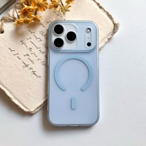 Ultra Thin Frosted PC Hard For Magsafe Magnetic Case For iPhone 17 Air 16 15 14 13 12 Pro Max Plus Shockproof Translucent Cover