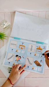 Chinese Busy Book – Stroke Writing | Cina华文 | Preschool Quiet Book | Early Learning Sticker Book