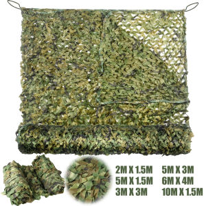 Woodland Camo Netting Camouflage Net Hunting Camo Mesh Sunshade Sail Camping Sun Shelter Car Shade Covers Privacy Cloth