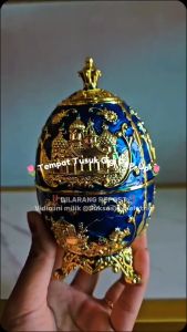 ARABIAN GOLD VINTAGE Toothpick Holder Tempat Tusuk Gigi Emas