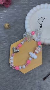 SANRIO CLOUD PREMIUM Lanyard Tali Gantungan Gelang Strap HP Phone Charm Handphone Device Kamera Handmade Macaron Candy Lanyard Full Warna Korean Style Estetik Bracelet Beads Hello Kitty Cinnamoroll Pompompurin Purin My Melody Kuromi Pochacco