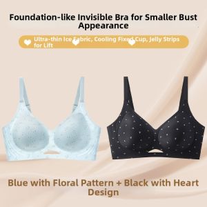 YUNASHA | Invisible Seamless Cooling Thin Soft Support Plus Size Brassiere