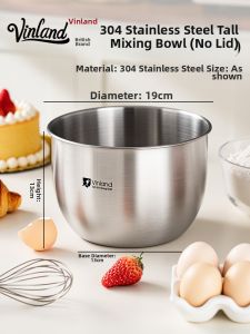 Vinland | Stainless Food-Grade Deep Mixing Bowl