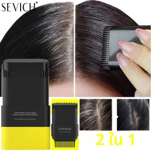 3 สีแบบพกพาย้อมผม 15g กันน้ํา Hairline Root คอนซีลเลอร์ Stick Disposable Instant สีเทาครอบคลุมผมสีปากกา