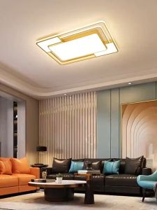 lampu led plafon modern Lampu Plafon LED 72W lampu hias ruang tamu modern lampu plafon minimalis Ceiling Lamp  3 Warna LED Modern Minimalis Lampu Rumah Ruang / Kamar Tidur persegi panjang