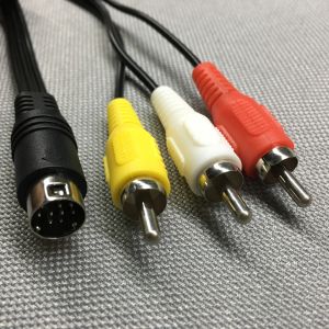 SEGA MD2 Game Console AV Cable Three Colors TV Connection Video Line Digital Accessories for Other Devices Data Cable