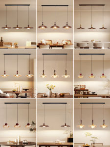 DGY | Retro Wooden Creative Dining Room Pendant Light