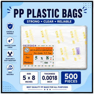 5 x 8 Inches PP Plastic Bags | Thick Crystal Clear & Durable | Perfect for Repacking | 500 Pieces