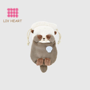 Cute Seal Portable Drawstring Phone Storage Bag Aquarium Partners LIVHEART Coin Purse Cartoon Anime Themed Bag for Mobile Devices