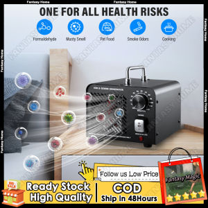 👍คุณภาพสูง👍เครื่องผลิตโอโซนอุปกรณ์สร้างโอโซนมิลลิกรัม/ชั่วโมง60000เครื่องกรองอากาศโอโซน O3อุตสาหกรรมเครื่องสร้างโอโซนพร้อมตัวจับเวลา120นาทีสำหรับเครื่องกำจัดกลิ่น400ตร. ม. เครื่องกำจัดกลิ่นเป็นกลางสำหรับรถยนต์ควันกลิ่นสัตว์เลี้ยงกลิ่นในครัว