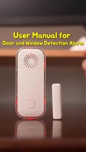 Tuya WiFi Door Window Sensor Smart Home Security Alarm System Open Close Detector Works with Alexa Google Home