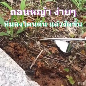ส้อมถอนหญ้าสแตนเลส คุณภาพสูง สำหรับกำจัดวัชพืชและขุดหญ้า