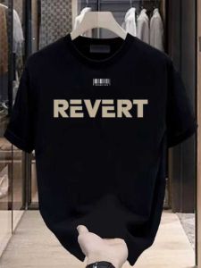 Classy Short Sleeve T-Shirt Mens Trendy Minimalist Letters Summer Pure Cotton All-Matching Fashion Brand Accessible Luxury Handsome Loose Top Wear