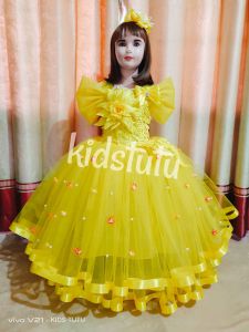 DRESS PESTA ANAK USIA 1-10 THN PANJANG SEMATAKAKI