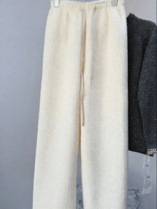 MANMI | Drawstring Loose Flare Pants Warm Leggings