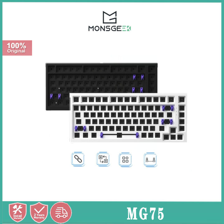 AKKO MONSGEEK MG75 Mechanical Keyboard Kit Bluetooth USB Dual Mode Hot