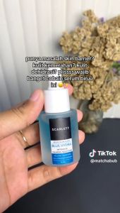 promo terbaru Scarlett Blue Hydra Intensive Calming Solution dengan Azulene Allantoin Serum Wajah untuk Menenangkan Menghidrasi Kulit Plumpy