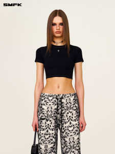SMFK | Body Sculpting Crop Tee Shaping Short T-Shirt